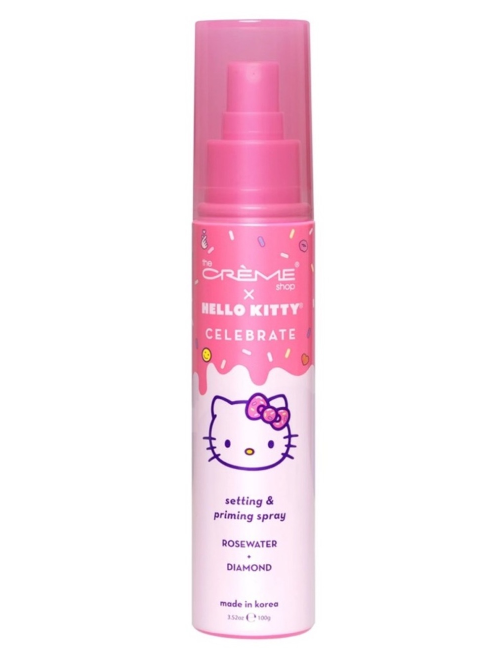 Creme Shop X Hello Kitty setting spray with rose water and diamond